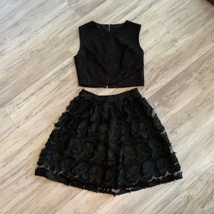Ali & Jay Lace Black Two Piece - XS